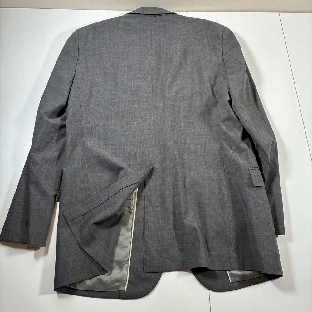 Brooks Brothers Fitzgerald BrooksCool Blazer 40R Grey Wool Full Canvas Modern
